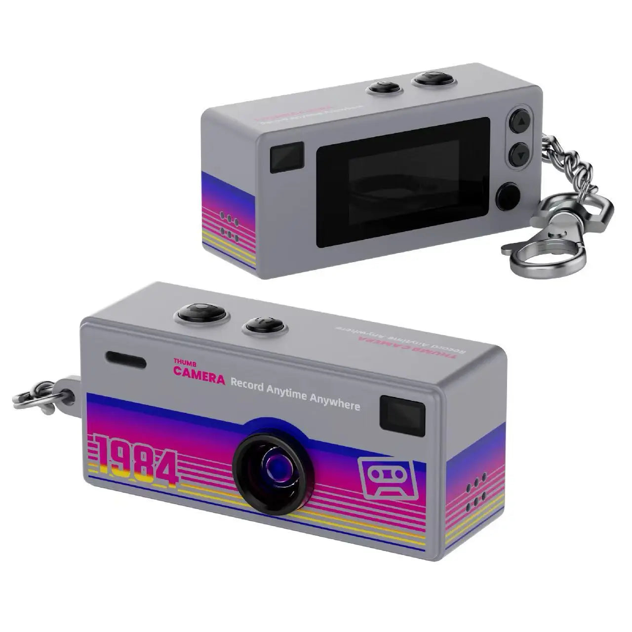 Cámara Retro Mini 1080P con Llavero